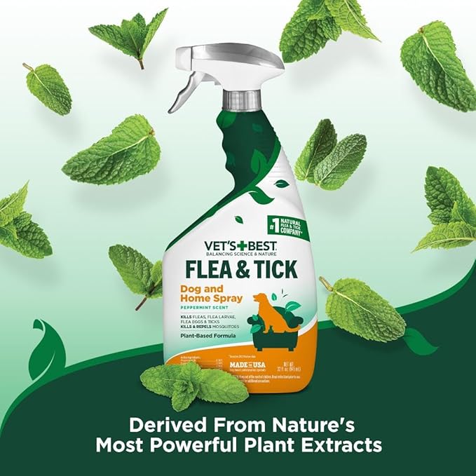 Natural Flea & Tick Spray That Works for Light to Moderate Flea Season