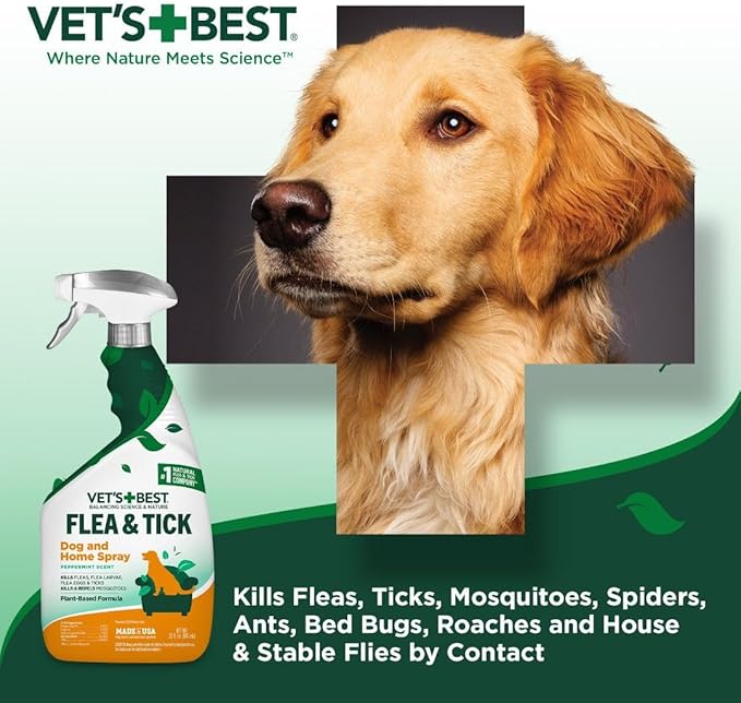 Natural Flea & Tick Spray That Works for Light to Moderate Flea Season