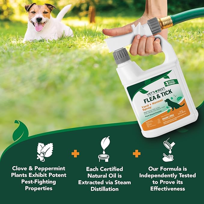 Great Natural Flea & Tick Spray for the Yard That Works