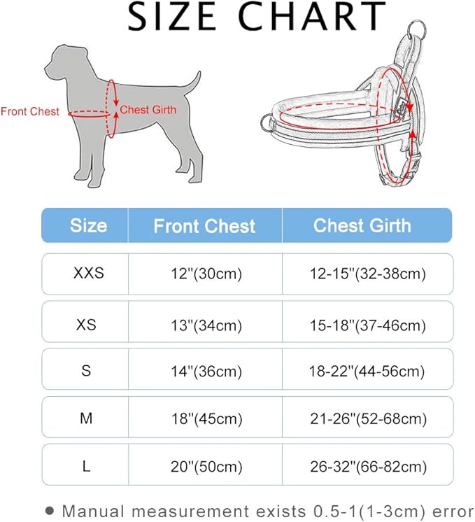 collar size chart