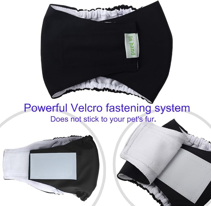 Washable Belly Bands for Male Dogs that Mark or for Incontinence